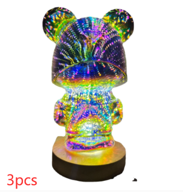 3D Firework Bear Light Luminous