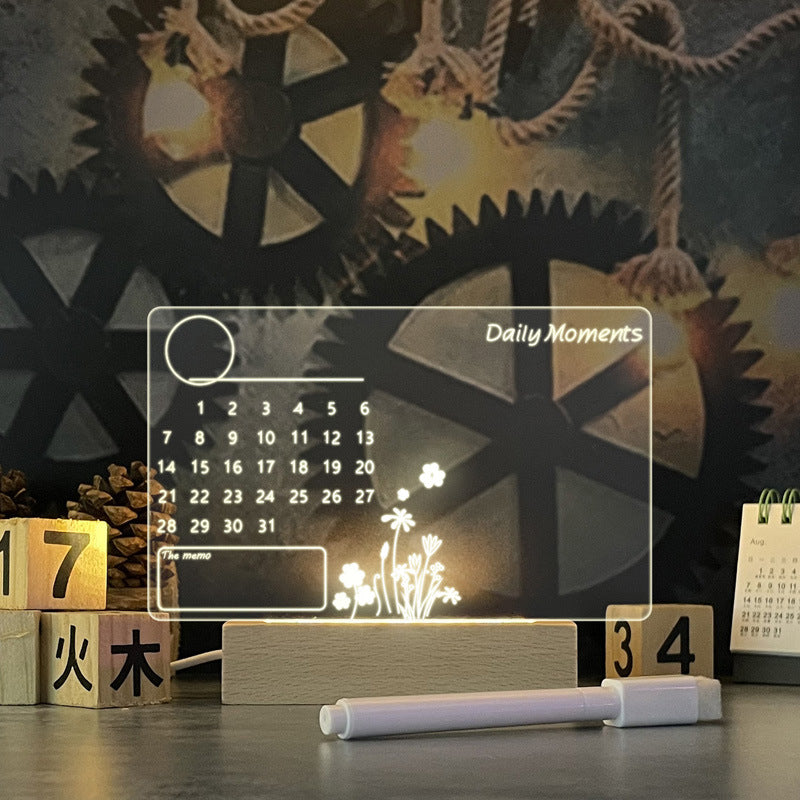 Creative Note Board Light With Pen