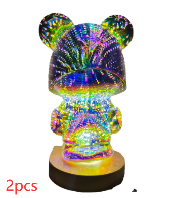 3D Firework Bear Light Luminous