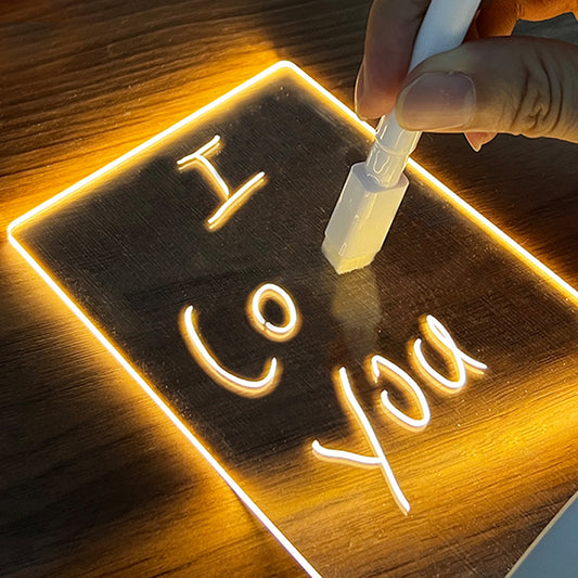 Creative Note Board Light With Pen