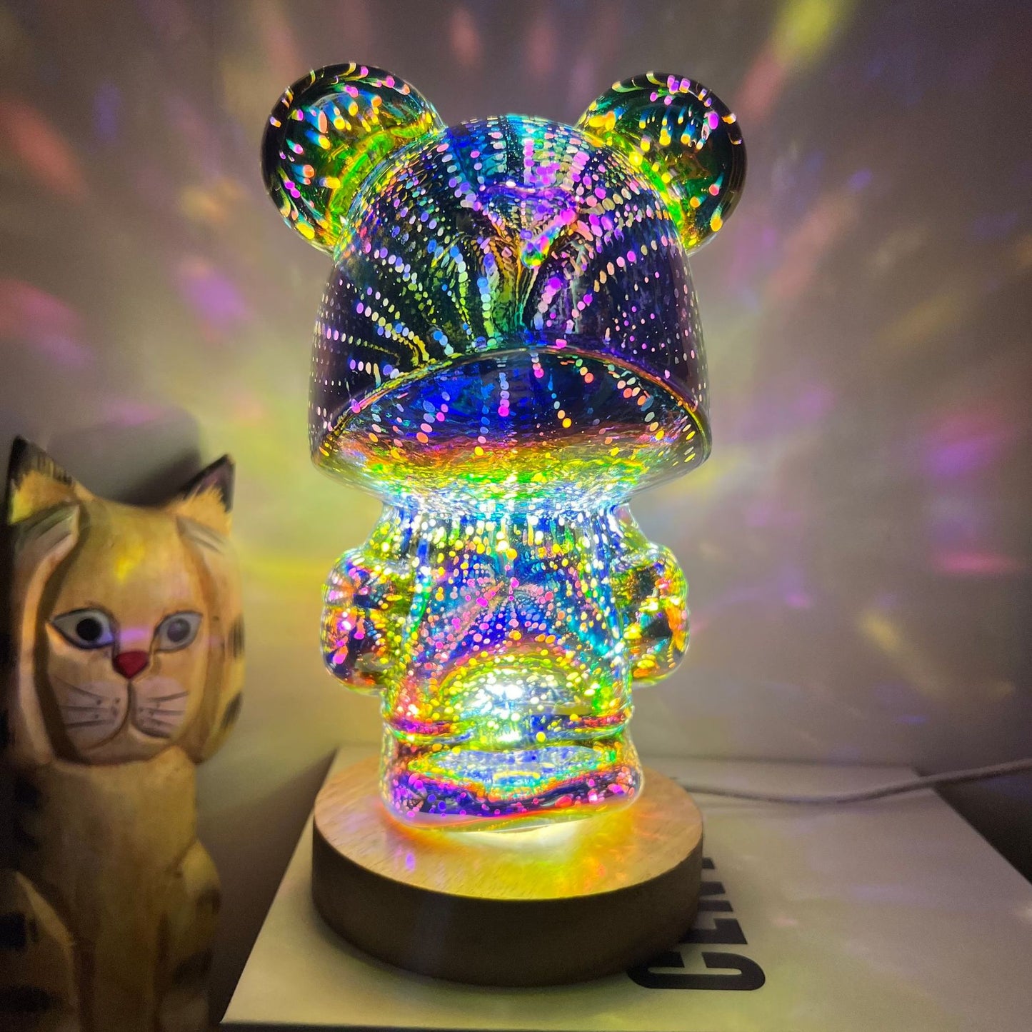 3D Firework Bear Light Luminous